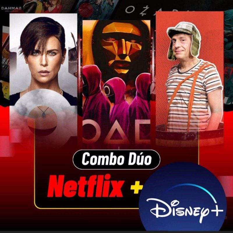 Combo DUO NETFLIX Y DISNEY