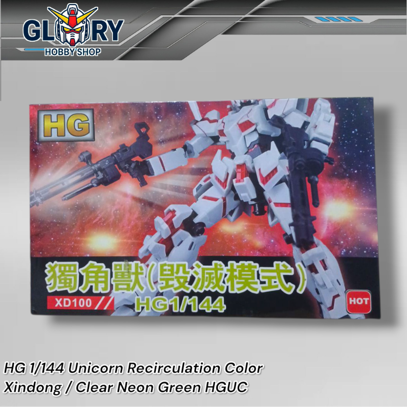 HG 1/144 Unicorn Recirculation Color Xindong / Clear Neon Green HGUC