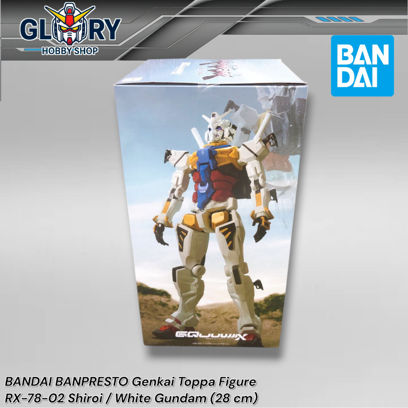 BANPRESTO Genkai Toppa Figure - RX-78-02 Shiroi / White Gundam - Kidou Senshi Gundam