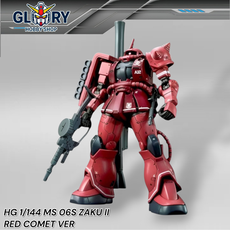 HG 1/144 MS-06S Zaku II Red Comet Version Plamo