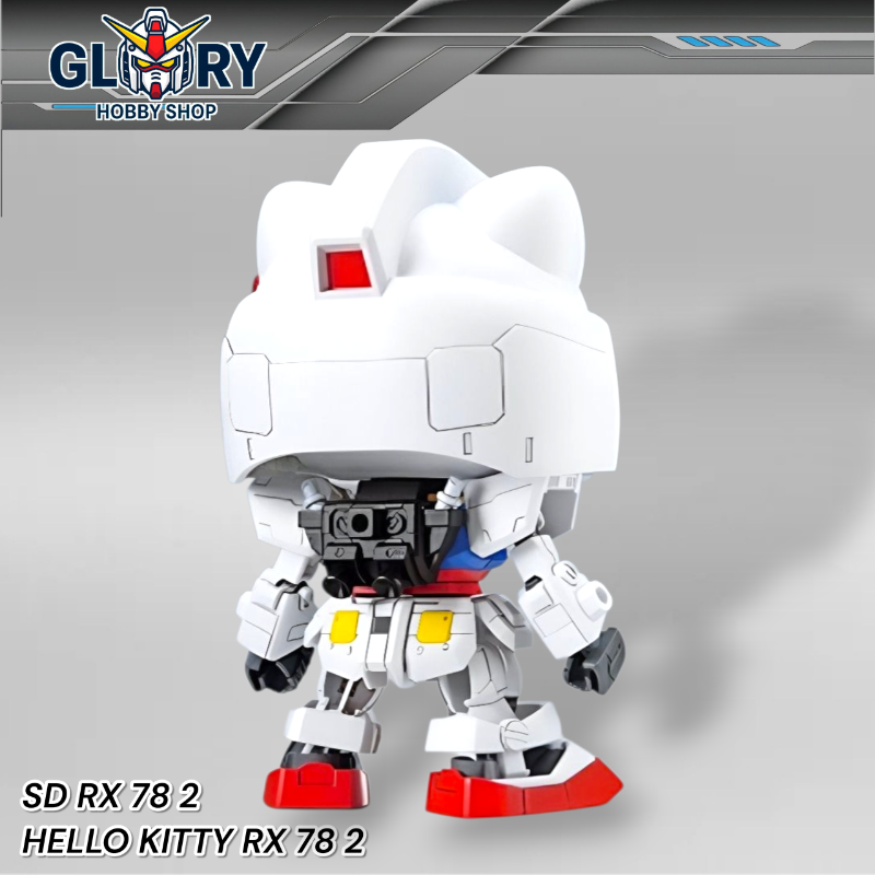 SD 1/144 Red RX-78-2 Hello Kitty x The Origin Plamo Gao Gao RX78 HelloKitty
