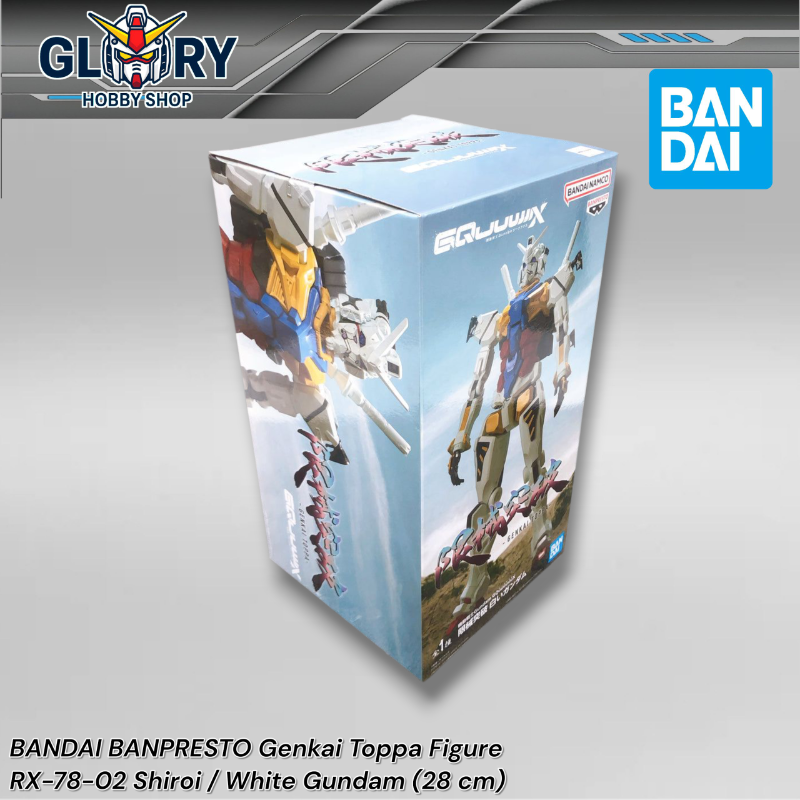BANPRESTO Genkai Toppa Figure - RX-78-02 Shiroi / White Gundam - Kidou Senshi Gundam