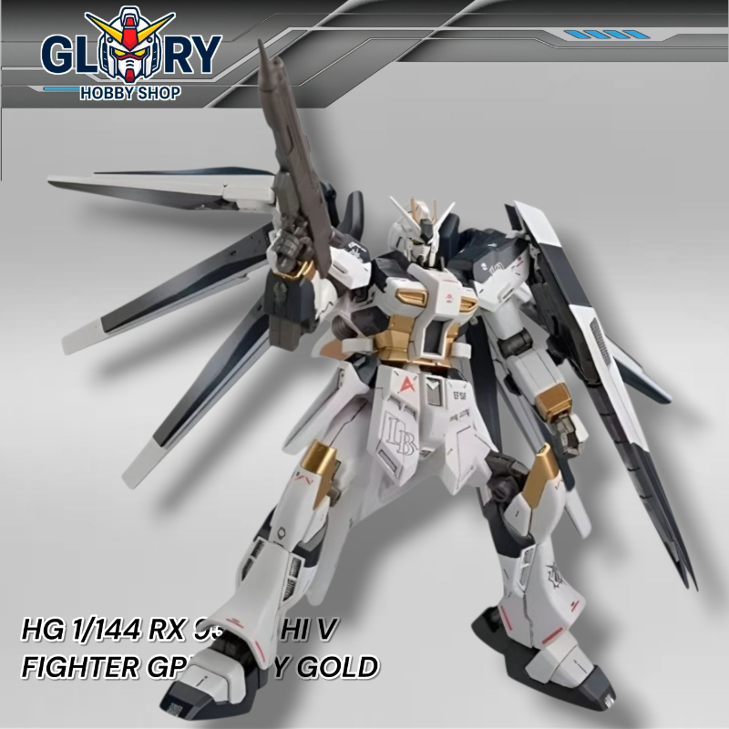 HG 1/144 RX93 V2 hi V Fighter GPB Navy Gold xfx