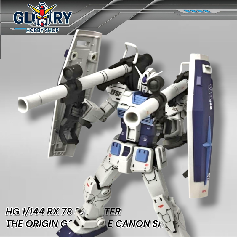 HG 1/144 RX 78 2 Fighter The Origin G3 Double Canon Shield Plamo 012