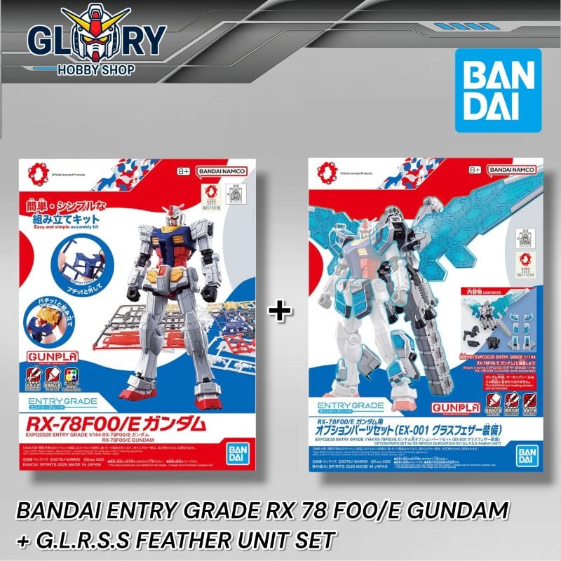 BANDAI ENTRY GRADE 1/144 RX 78 F00+ EX 001 GLRSS FEATHER EXPANSION KIT