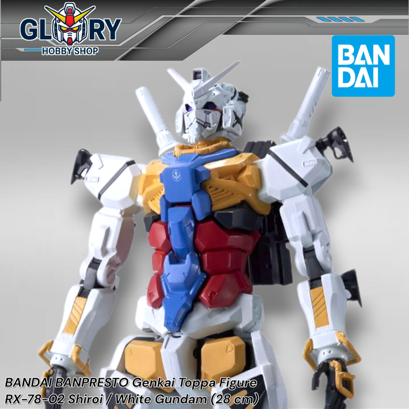BANPRESTO Genkai Toppa Figure - RX-78-02 Shiroi / White Gundam - Kidou Senshi Gundam