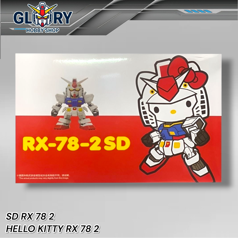 SD 1/144 Red RX-78-2 Hello Kitty x The Origin Plamo Gao Gao RX78 HelloKitty