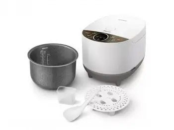 PHILIPS FUZZY LOGIC RICE COOKER 1.8L WHITE GRAY