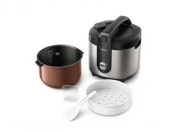 PHILIPS RICE COOKER 2L BLACK SILVER/GOLD
