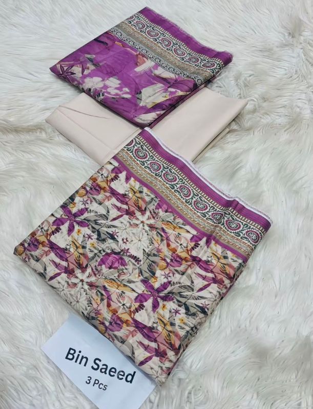 BIN SAEED 3pc printed lawn collection new 2025* VOL 0️⃣2️⃣