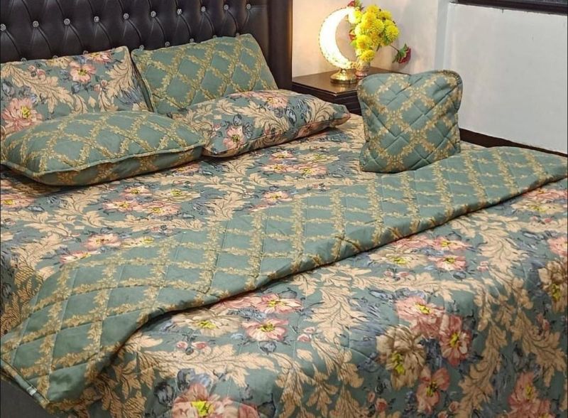 Damask Green Comforter 7 Pieces Sets