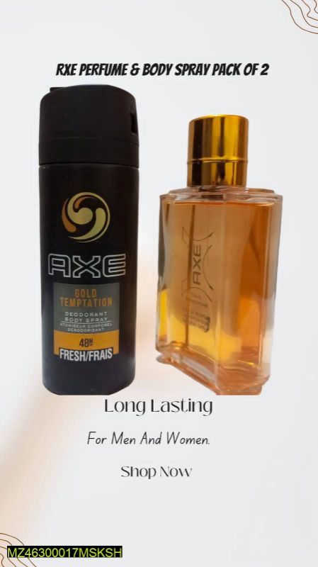 Long Lasting Unisex Perfume And Body Spray, Pack Of 2