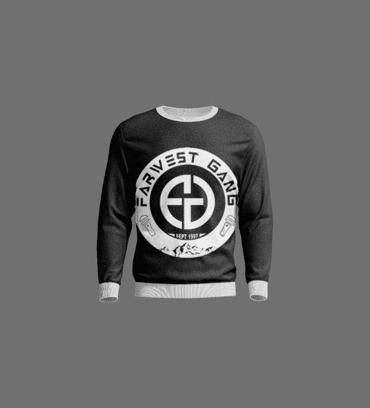 Pull-over Noir 100% Coton