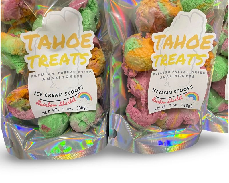 NEW Freeze Dried Rainbow Sherbet Ice Cream Scoops - Astronaut Ice Cream