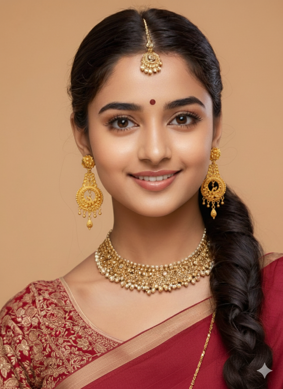 Elegant Gold-Plated Designer Earrings