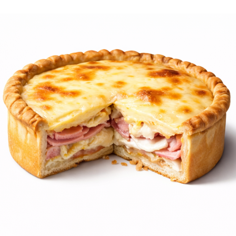 Tarta de jamon y queso