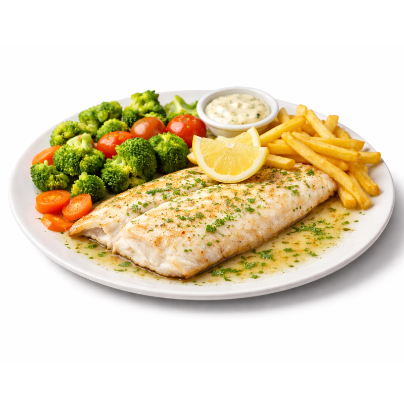 Filette de merluza c/ guarnición