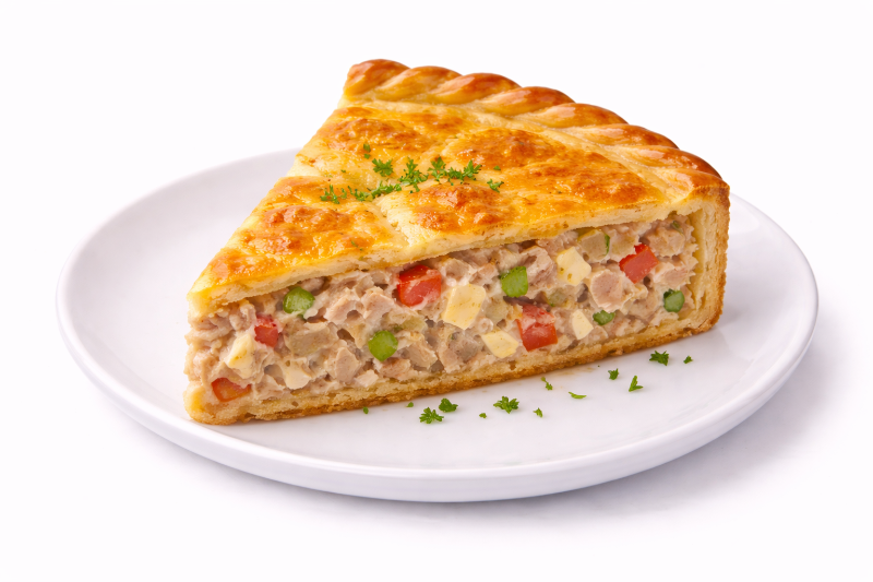 Tarta de atún por porción