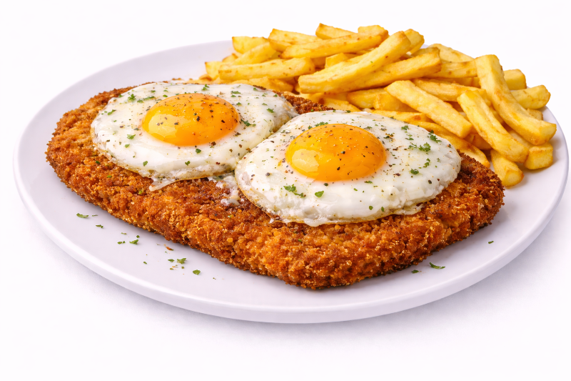 Milanesa a caballo