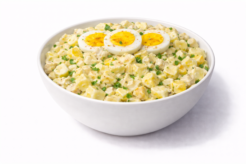 Papa, huevo y perejil