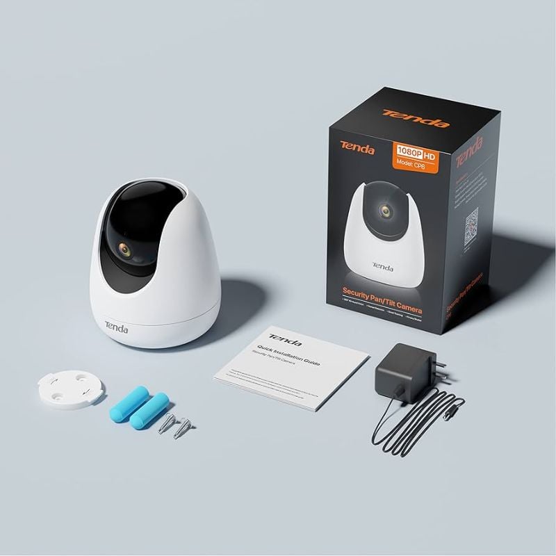 Tenda - Indoor Security Pan/Tilt WiFi Camera - 3MP