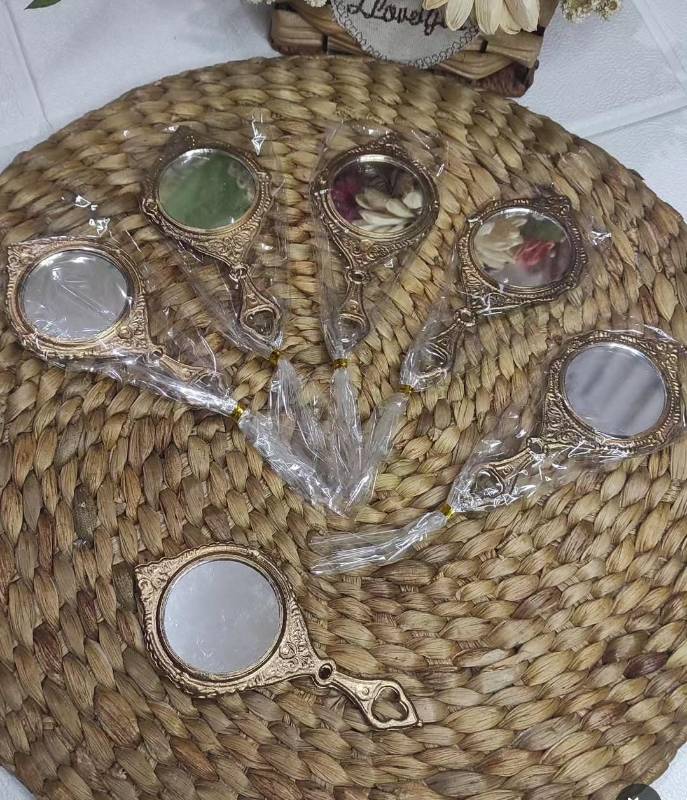 Cermin Emas Bulat Bungkus Plastik Isi 50