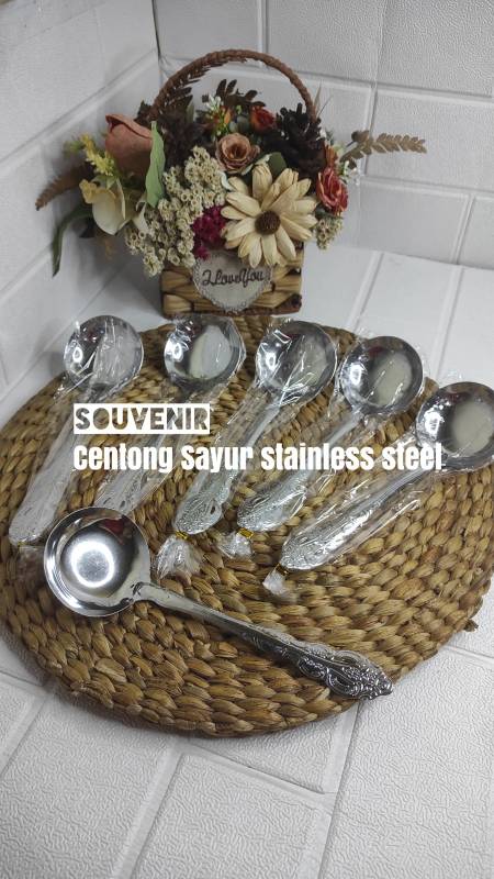 Centong Stainless Bungkus Plastik Isi 50