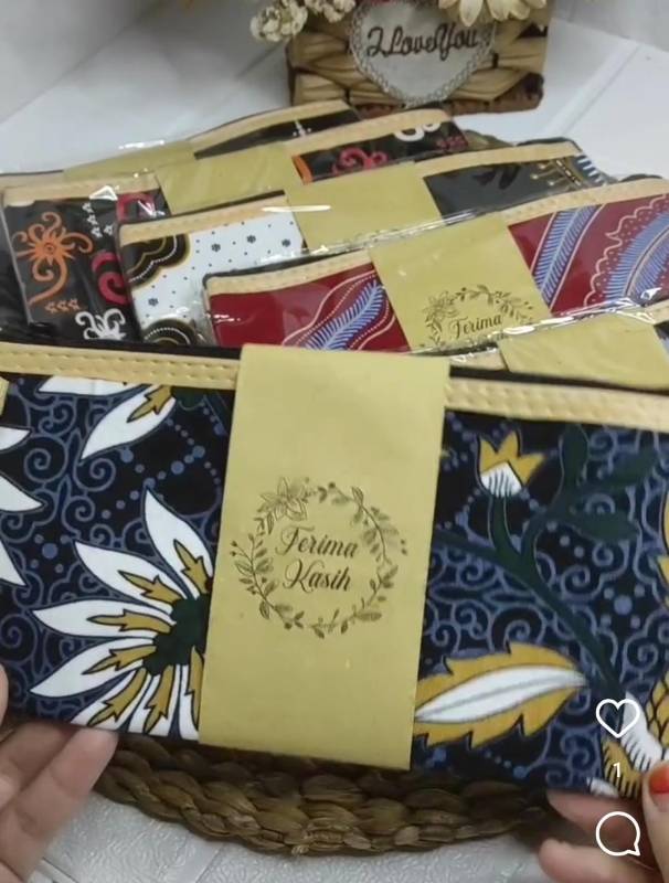 Dompet Batik Panjang Bungkus Plastik Isi 50
