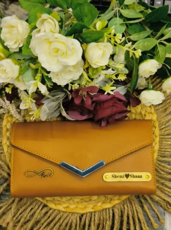 Ladies Wallet - Sketch & Name & Charm