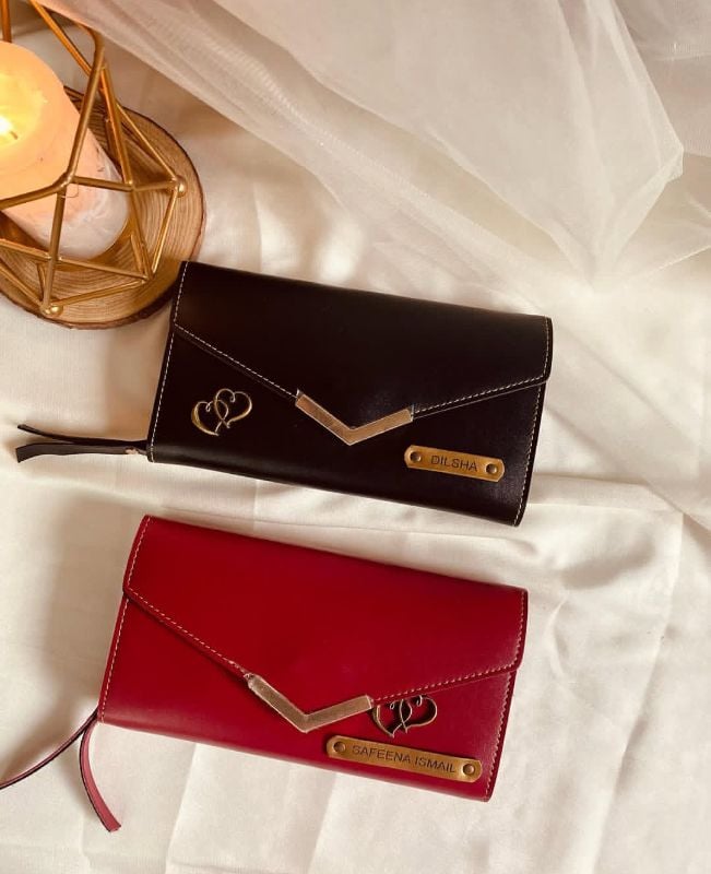 Ladies Wallet - Sketch & Name & Charm