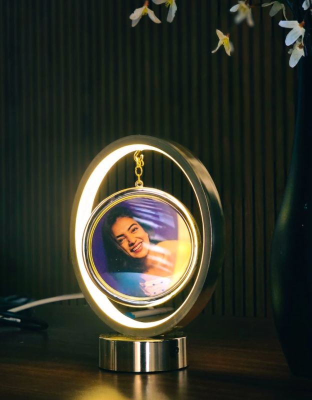 Square Round Lamp Mirror