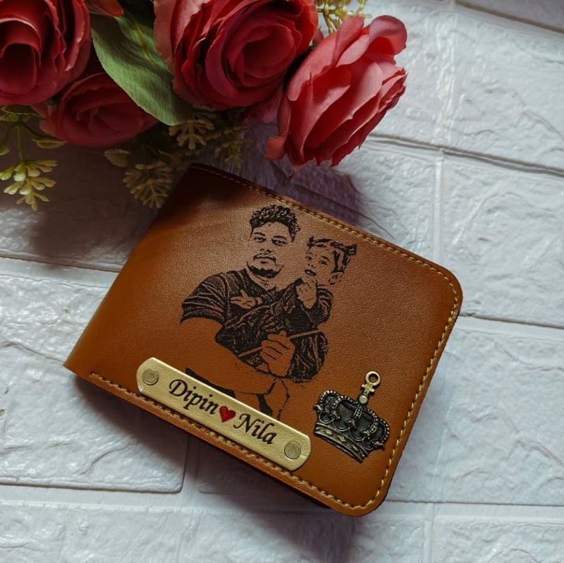 Men's Wallet - Sketch & Name & Charm