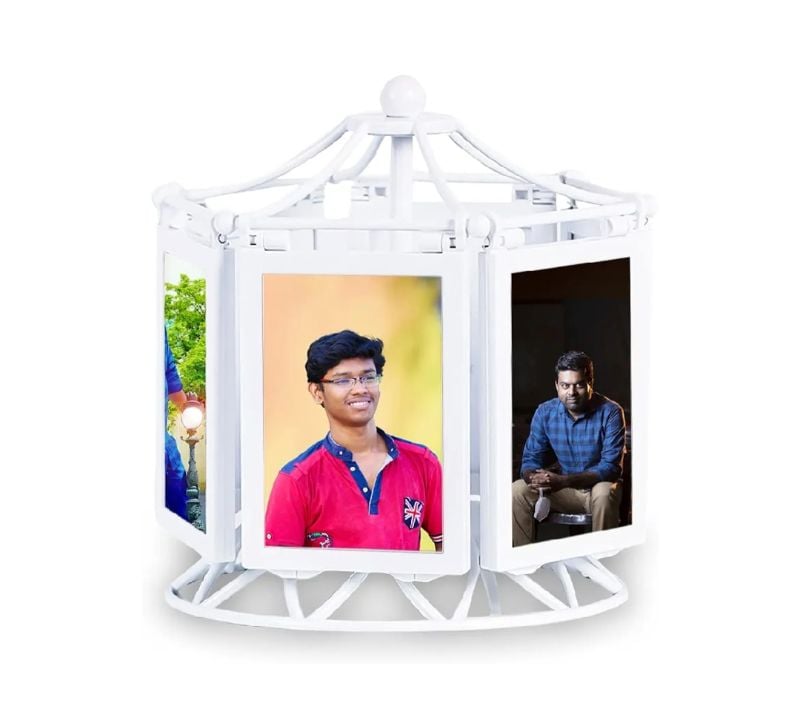 Music Photo Ferry Rotating Wheel - Piano Sound Rotating Music Box Photo Frame