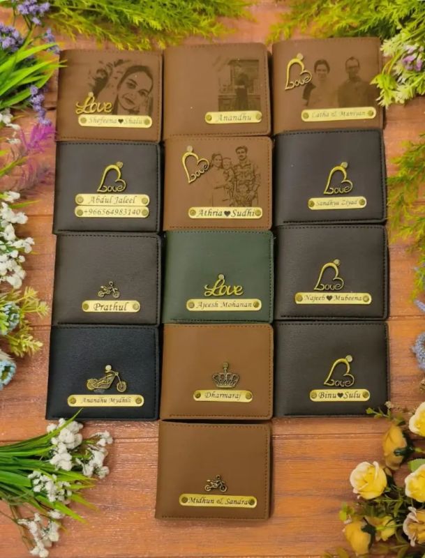 Men's Wallet - Sketch & Name & Charm