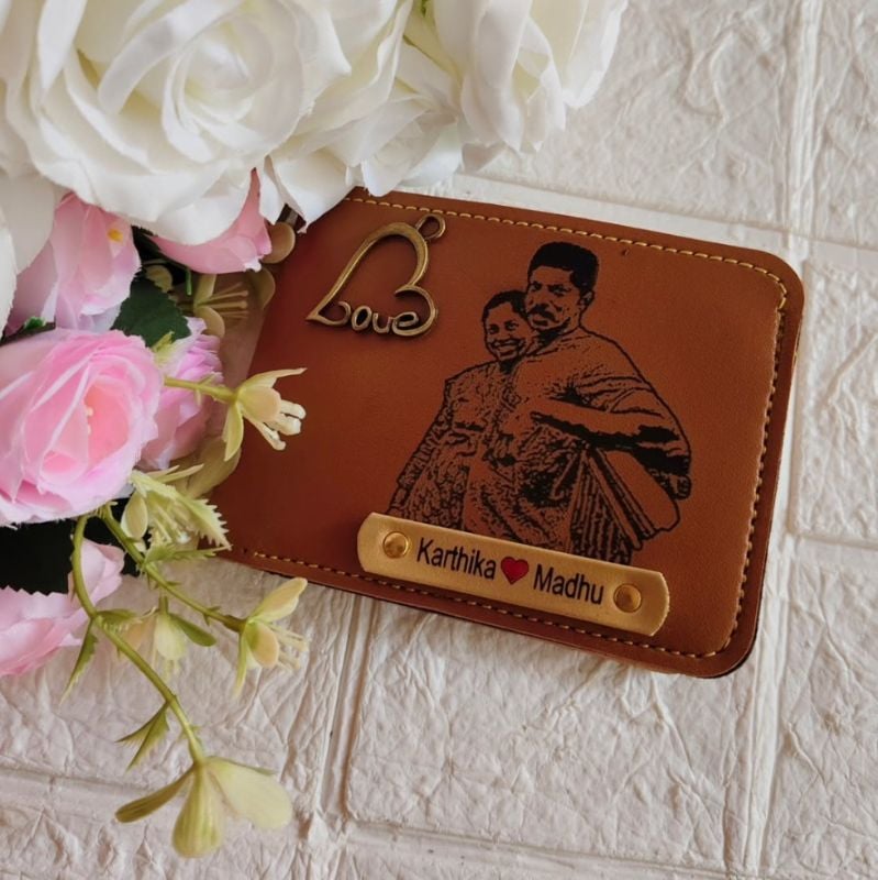 Men's Wallet - Sketch & Name & Charm