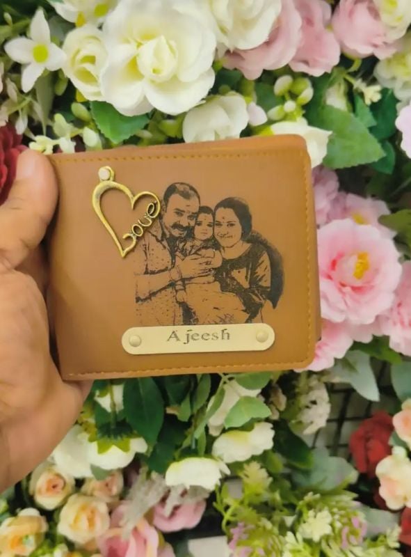 Men's Wallet - Sketch & Name & Charm