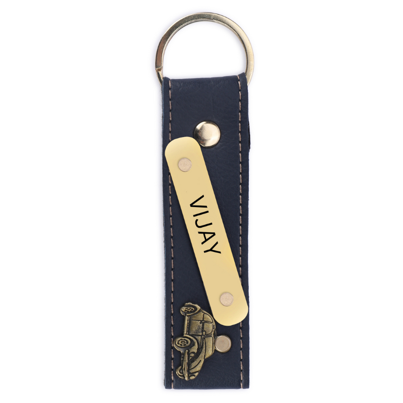 leather Name Keychain