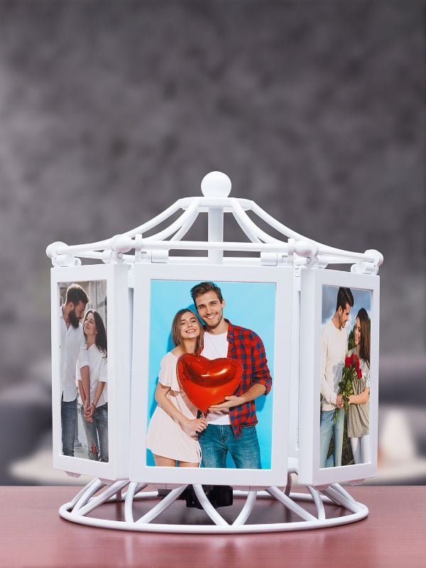 Music Photo Ferry Rotating Wheel - Piano Sound Rotating Music Box Photo Frame