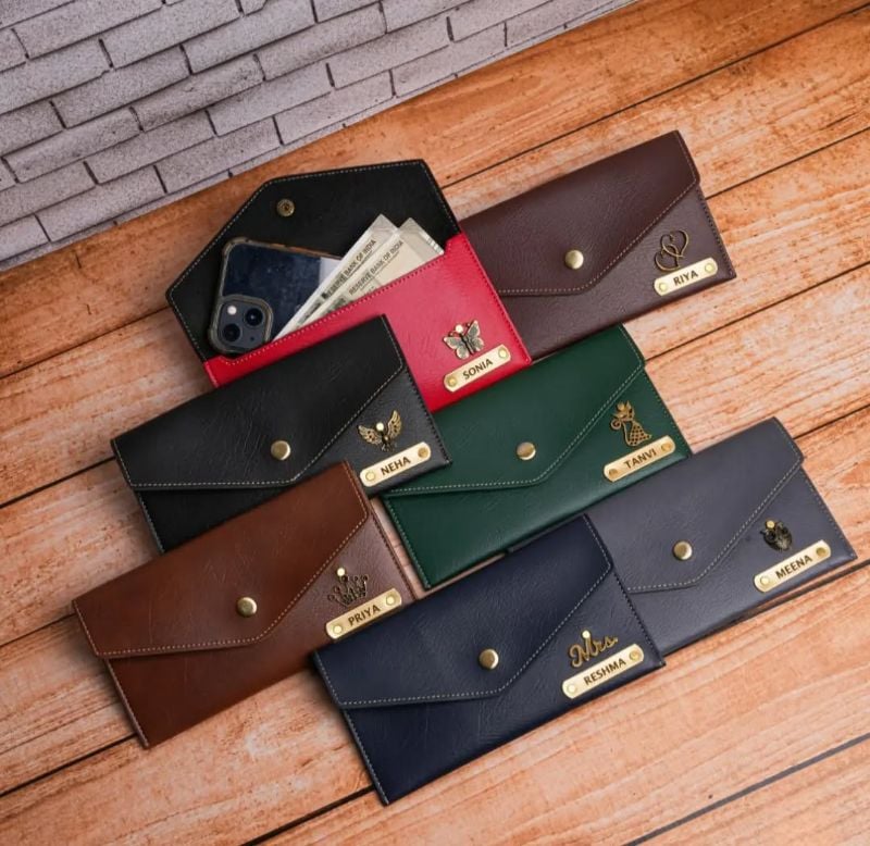 Ladies Wallet - Sketch & Name & Charm