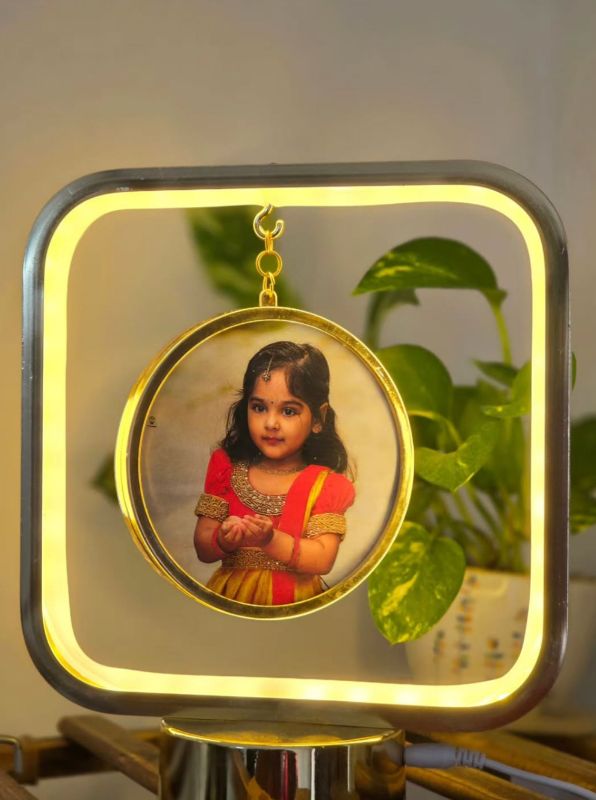 Square Round Lamp Mirror