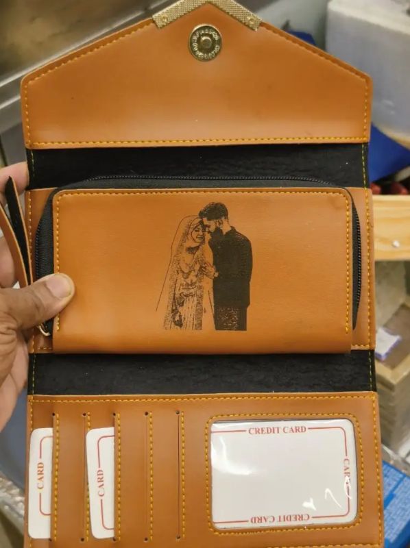 Ladies Wallet - Sketch & Name & Charm