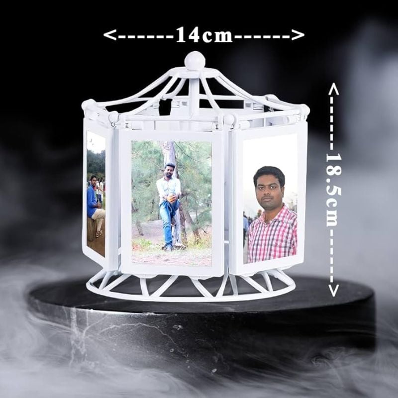 Music Photo Ferry Rotating Wheel - Piano Sound Rotating Music Box Photo Frame