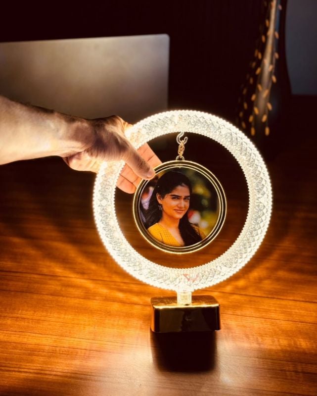 Crystal Round Mirror Lamp