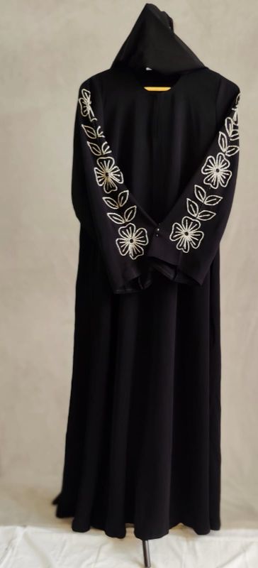 Abaya floral sleeve design