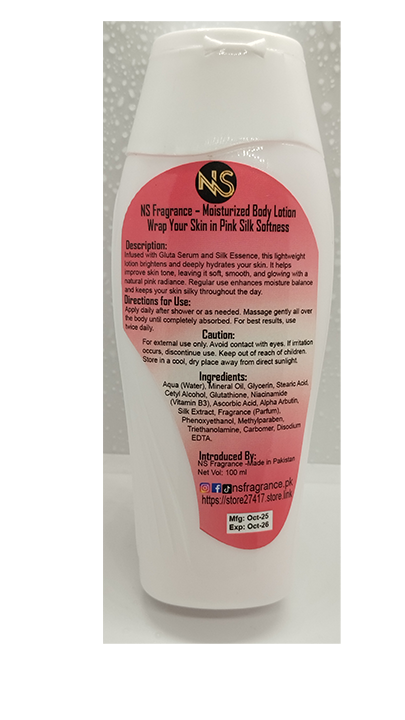 PINK SILKY SOFTNESS WITH GLUTA SERUM Moisturized Body Lotion