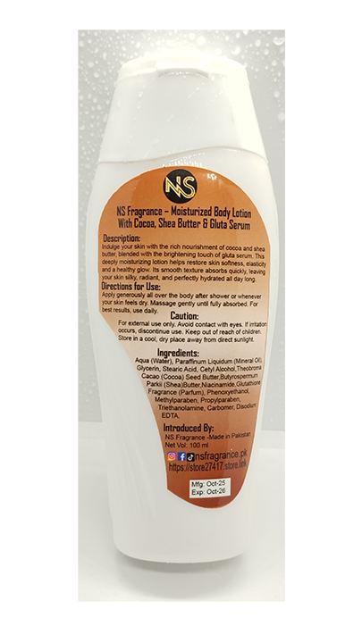 COCOA & SHEA BUTTER WITH GLUTA SERUM Moisturized Body Lotion