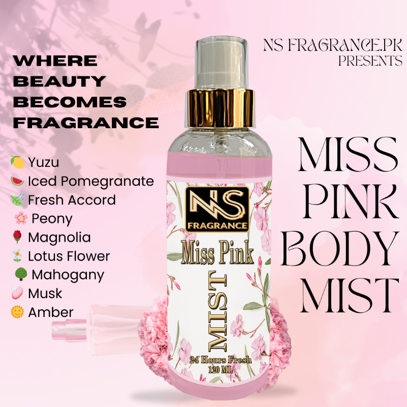 Miss Pink Body Mist Affordable Luxury Perfumed for Daily Wear Body for Girl