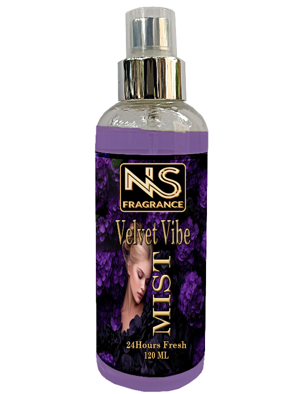 Velvet Vibe Body Mist 50ml / 120ml for Women | Inspired by Victoria Secret Bombshell | Long-Lasting Floral & Fruity Fragrance | Affordable Luxury Perfumed Body Spray | Daily Wear Body Mist | NS Fragrance | Top-Rated Body Mist for Women