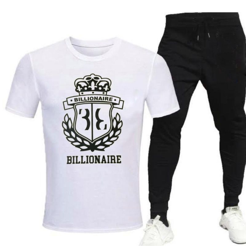Men's Cotton jersey printed tracksuit -2pcs set