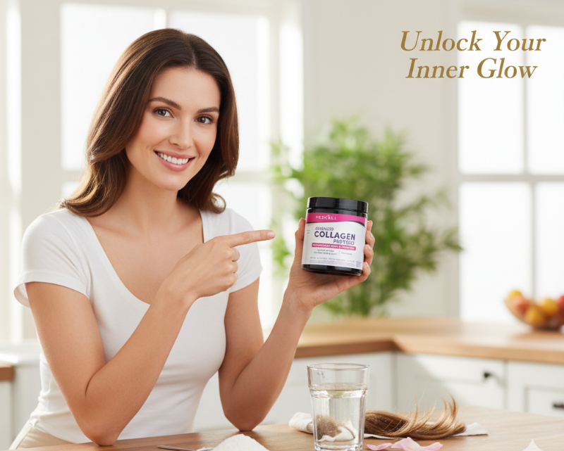 NeoCell Advanced Collagen Peptides Powder | Hydrolyzed Collagen with Hyaluronic Acid & Vitamin C